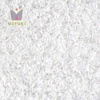 DB0231 Miyuki Delica 11/0 Crystal White Lined Luster