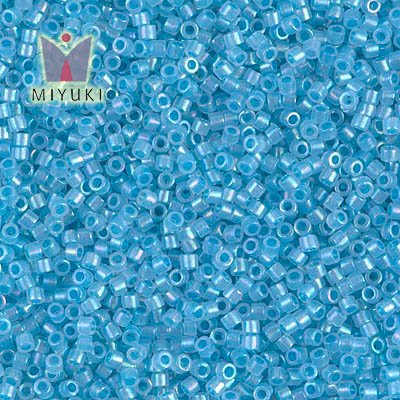 DB1761 Miyuki Delica 11/0 Sparkling Sky Blue Lined Opal AB