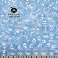 Preciosa Round 8/0 - Pearl Pastel Lining - Serenity Blue