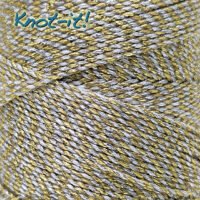 Konac voskirani brazilski (047) _Metallic Gold/Silver (4m)