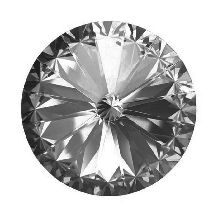Preciosa Rivoli MXM 14mm - Crystal Nightfall