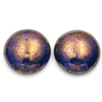 CAB20_30060-P Cabochon Glass Stone 20mm: Sapphire - Luster Opq Topaz/ Pink (kom)